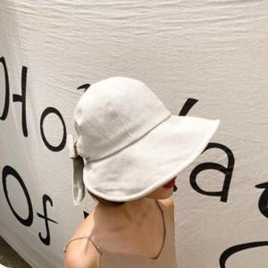 여름썸머 벙거지모자 린넨햇 여름바캉스모자 사파리모자 린넨캡 베이지 입고