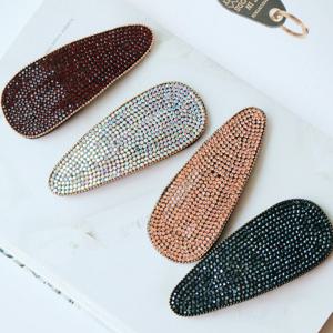 왕삼각 큐빅 똑딱핀 머리핀 5color