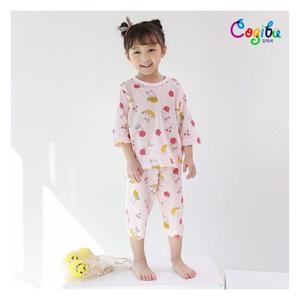 [삐삐롱](C21S3230GJA_PK) 핑크후르츠 자카드 7부세트(C21S3230G