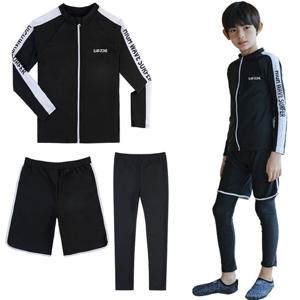 [삐까부]SF-81 블랙 아동 주니어 초등 래시가드 생존 수영복