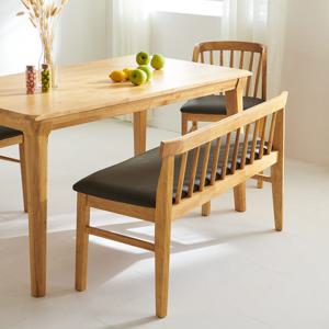 밀랑 순수 2인 벤치 식탁 의자