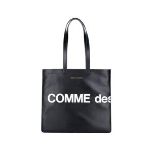 꼼데가르송 휴즈로고 레더 쇼퍼백 토트백 SA9001HL Black