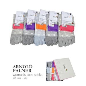 아놀드 파마 통풍구 편직 링글 여성 발가락 중목양말