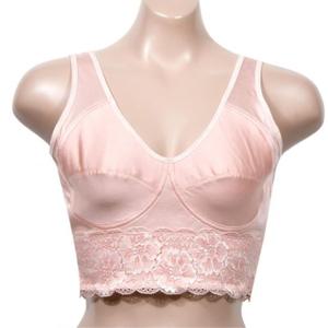 여성 플라워 레이스 노와이어 런닝형 브라 가성비좋은