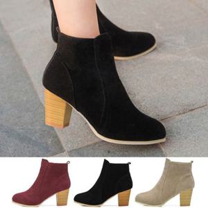 (HH)여성 앵글부츠 우드굽 부티 힐 첼시부츠 M998