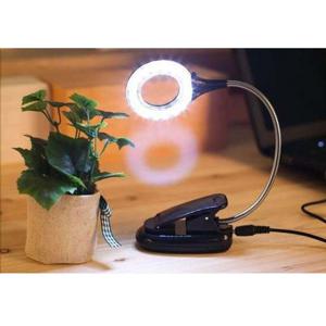 coms USB 램프 스텐드형 18LED 원형 블랙