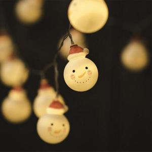 아트박스/진바스 크리스마스 눈사람 가랜드 조명