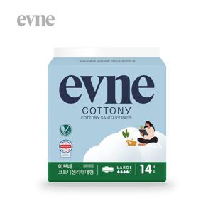 [NEW런칭]이브네 코트니 순면감촉 생리대 대형 14매