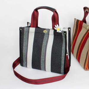 미콘 22262 스트라이프 배색 여성 크로스백 핸드백 미콘 여성가방 크로스백 핸드백 컬러가방