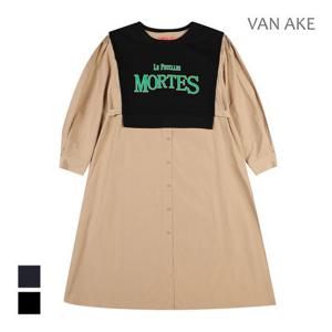 [반에이크]MARIO소재배색 원피스_VB2XOPMD11Z