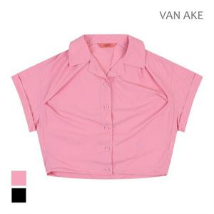 [반에이크]MARIO루즈핏 반팔 셔츠 블라우스_VB38BLUD08Z