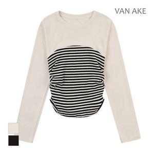 [반에이크]MARIO스트라이프 슬림 티셔츠_VB3YTSQ326Z