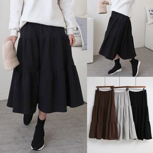 나야홍 / 위쉬몰 YY 기모밴딩롱캉캉스커트(V910H512) 빅사이즈