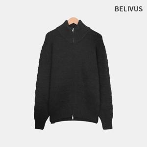 빌리버스 남자 데일리 투웨이 스탠드 니트 집업 BAT003