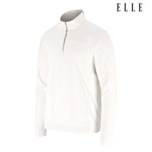 엘르골프 세이브존01 남성 앞판 우븐 방풍 반집업티셔츠 6J75451 100