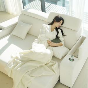 마루이 프롬 타이보텍스 패브릭 리클라이너  모션 슬라이드 무빙 3인용 쇼파