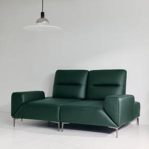 [백화점상품권 3만원 증정][다우닝] 델로 3인 스윙 전체 통가죽 소파+스툴