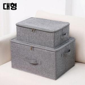 [생활] SR 고급 접이식 패브릭 수납박스 지퍼형 대형