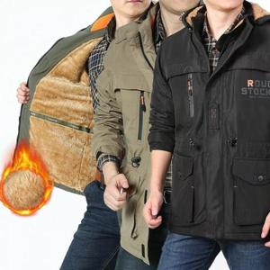 [깨비몰][깨비몰] 남성 겨울야상 벨벳 양털 점퍼 후드 털 잠바 (