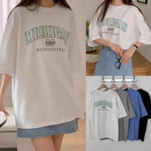 [강물처럼]위쉬몰 SS 미시간심플나염면반팔티(U103H503) 빅사이