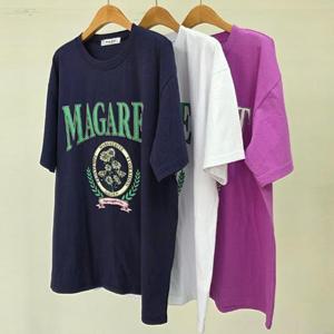 [강물처럼]빅사이즈라운드티 U102L503 플로레종나염면반팔티 WB