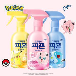 피죤 섬유탈취제 (총 3개) 오리지널 포켓몬에디션 430ml*2개 (+본품 1개 더 증정)