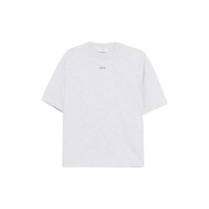 오프화이트 크루 넥 반소매 티셔츠 OMAA120F25JER00D0846