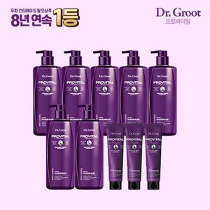 닥터그루트 프로바이탈 식약처허가 기능성 탈모샴푸 500mL 7개, 100mL 3개