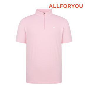 [올포유] 남성 투톤 소재 반집업 반팔 티셔츠 AMTHN3171-403