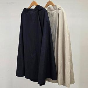 [강물처럼]빅사이즈랩스커트 U291L504 윈디롱뒷밴딩스커트 LT (3