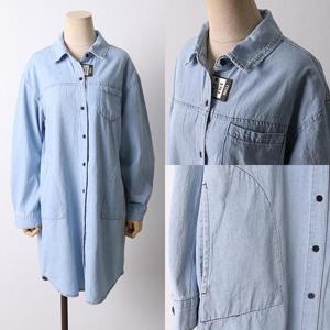 [강물처럼]위쉬몰 LO 데님롱셔츠원피스429(I565H504) 빅사이즈 (