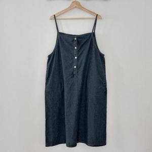 [강물처럼]아이우먼 레브데님끈나시원피스 RDS103M504 빅사이즈