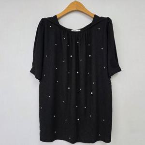 [강물처럼]아이우먼 진주구슬차르르티셔츠 RIU395M504 빅사이즈