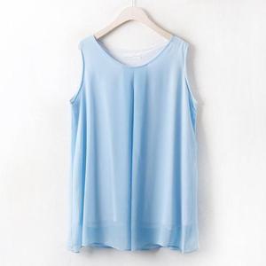 [강물처럼]아이우먼 민소매셔링블라우스 IR1947M504 빅사이즈 (3