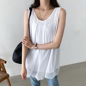 [강물처럼]아이우먼 트로피칼이중민소매 IRE147M505 빅사이즈 (3