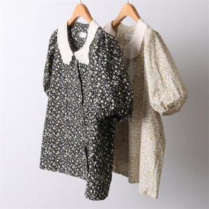 [강물처럼]빅사이즈사랑해요 I733L205 카라플라워블라우스 DL (8