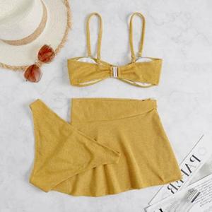 [리더스][리더스]  3피스 치마 비키니 수영복 호캉스 비치웨어 (