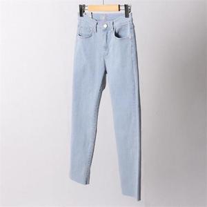 [강물처럼]빅사이즈사랑해요 D447L204 데님스판일자연청팬츠 LO