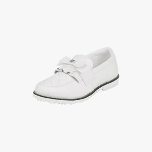 페어라이어 여성 프릴 리본 골프화. (화이트)