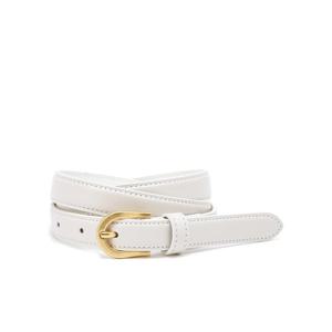 [질스튜어트] 베이지 단색 가죽 슬림 여성벨트 JABE4F113