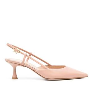 지안비토로씨 포인티드 토 소프트 가죽 슬링백 펌프스 G9533255