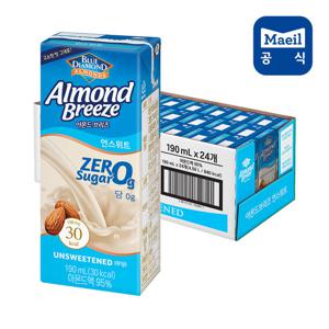 아몬드브리즈 언스위트 제로슈가 190ml 24팩