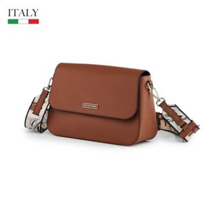 금강 CROMIA 이태리수입 여성 소가죽 크로스백 BAGSH6305WCRMF3 브라운