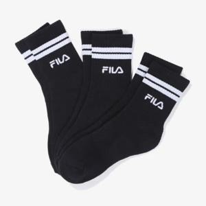 [휠라]휠라양말 TQJ FS3SCG3340X-BLK Essential 스포츠중목 3번