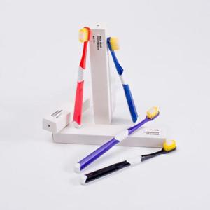 [반려] 클린투스 이중 미세모 칫솔 4p세트 휴대용 극세모칫솔