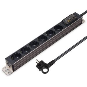 알루미늄멀티탭 고용량 서버탭 AL 티타늄 6구 5M