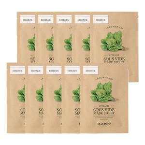 스킨푸드 시금치 수비드 마스크 팩 시트 18g (10매)
