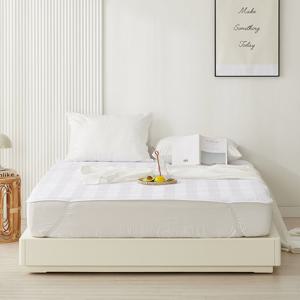 항균 심플 침대 방수패드 화이트 퀸 위드휴