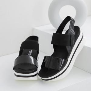 갓슈 제엠 밴딩 통굽 샌들