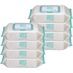 [땡큐온]애터미 프리미엄 아기 물티슈 캡형 70매입 x8팩
